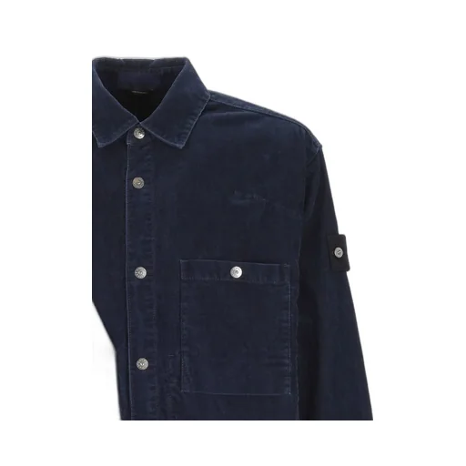 Stone Island Button-Up Long-Sleeved Shirt