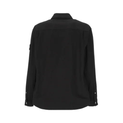 Stone Island Button-Up Long-Sleeved Denim Shirt
