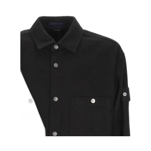 Stone Island Button-Up Long-Sleeved Denim Shirt