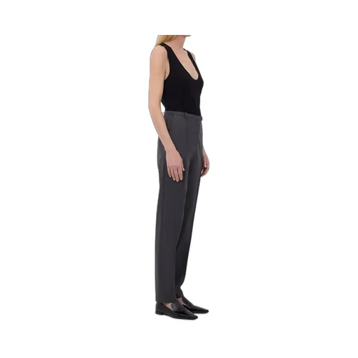 Malka Pleat-Front Fitted Trousers