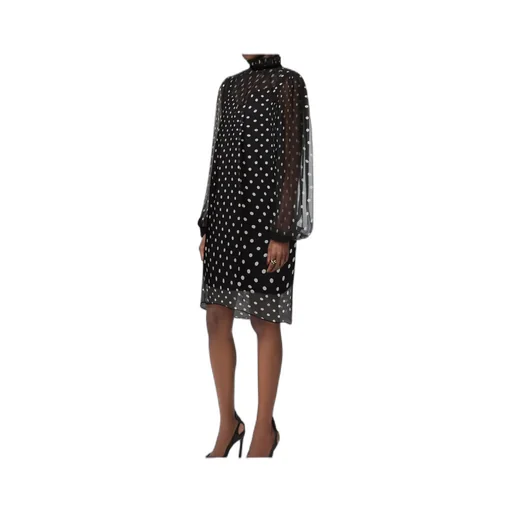 Polka-Dot Ruffled Mini Dress