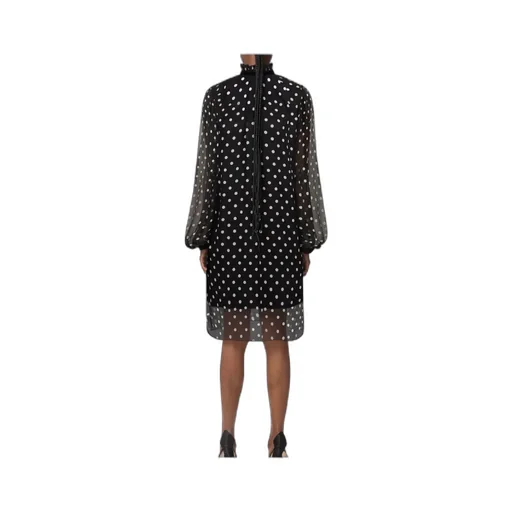 Polka-Dot Ruffled Mini Dress