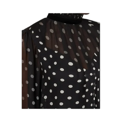 Polka-Dot Ruffled Mini Dress