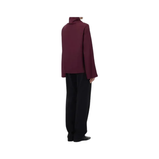 Drawstring-Neck Wide-Sleeve Top