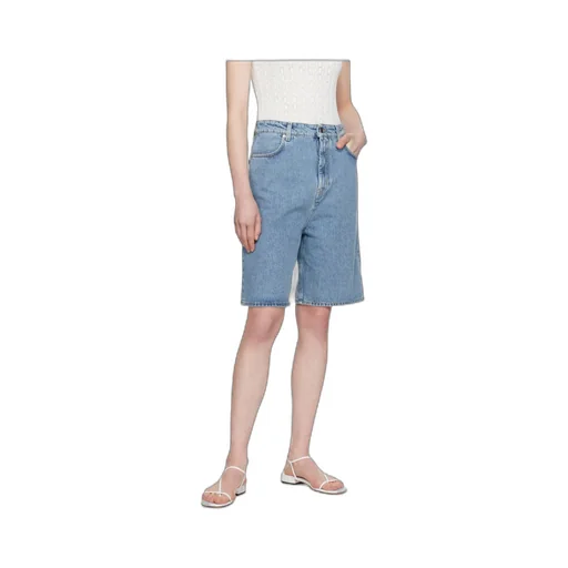 Belt Loop Denim Shorts