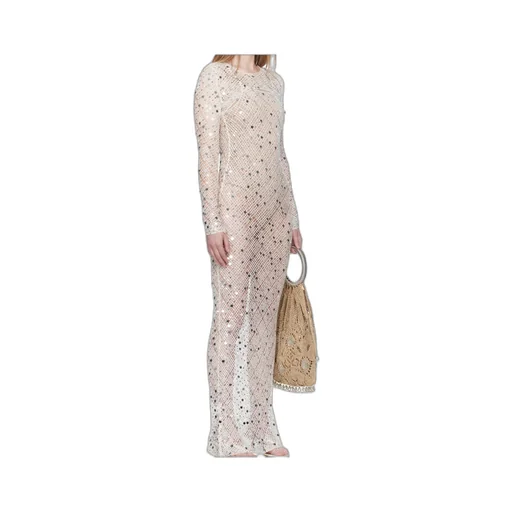 Sequin-Embellished Maxi Dress