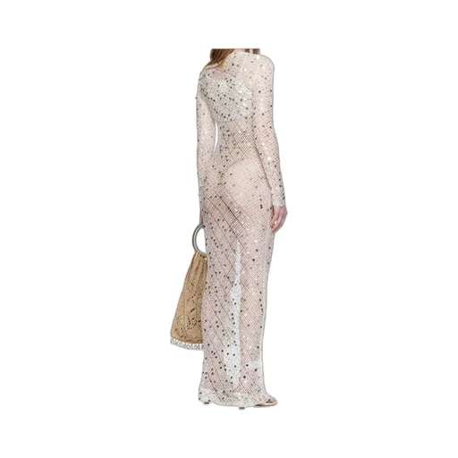Sequin-Embellished Maxi Dress