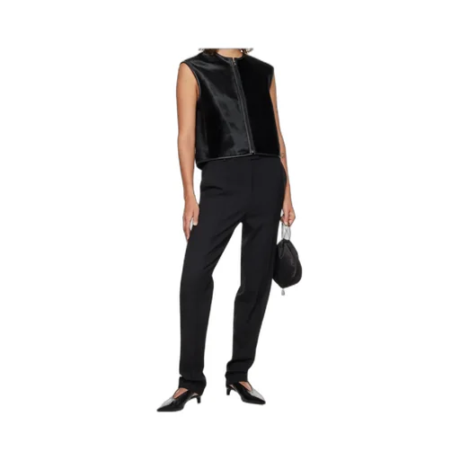 Ampas Pony-Effect Leather Vest
