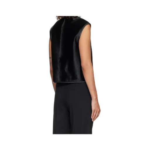 Ampas Pony-Effect Leather Vest