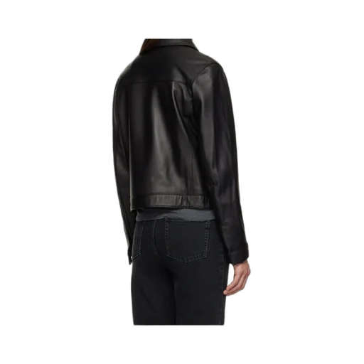 Collared Leather Jacket