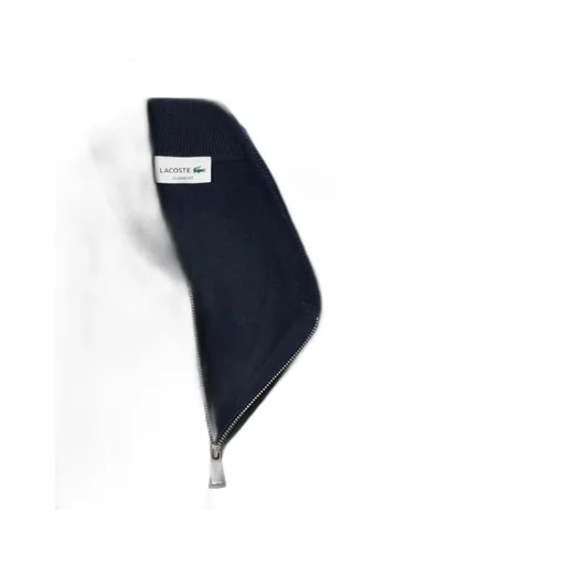 Lacoste Logo Patch Zip-Up Cardigan