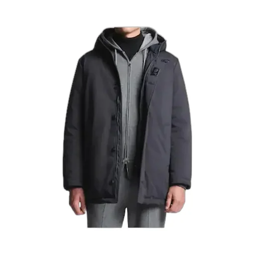 Fay Hooded Technical Gabardine Coat