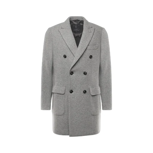 Fay Peak Lapel Wool Coat