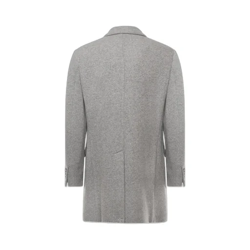 Fay Peak Lapel Wool Coat