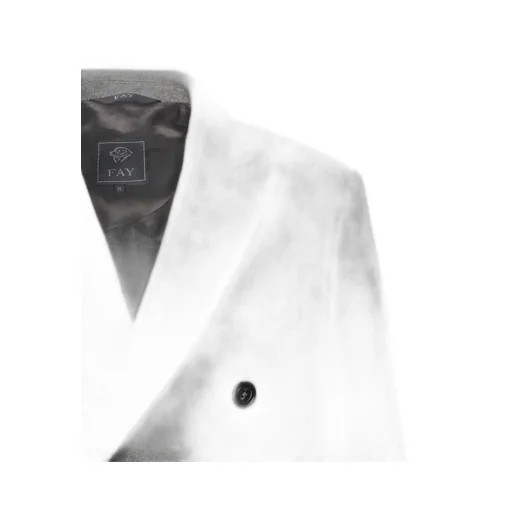 Fay Peak Lapel Wool Coat