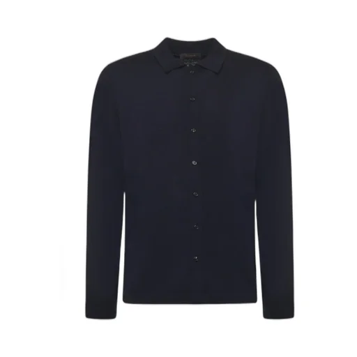 Zanone Virgin Wool Button-Up Shirt