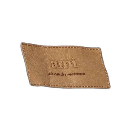 Ami Paris Logo Patch Corduroy Shirt