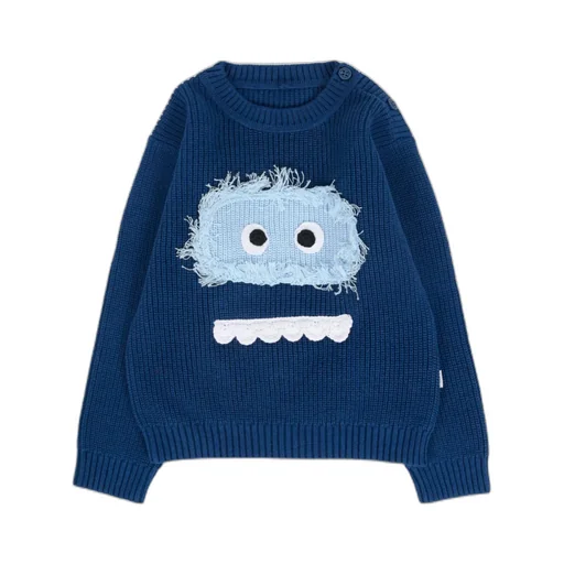 Stella Mccartney Kids Monster Face-Motif Crewneck Jumper