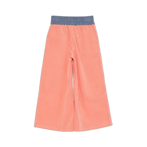 Bird-Embroidered Corduroy Trousers