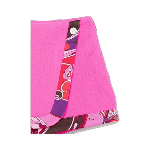 Wrap Patterned-Detail Skort