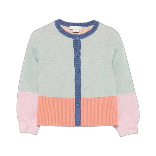 Colour-Block Bird-Detail Cardigan