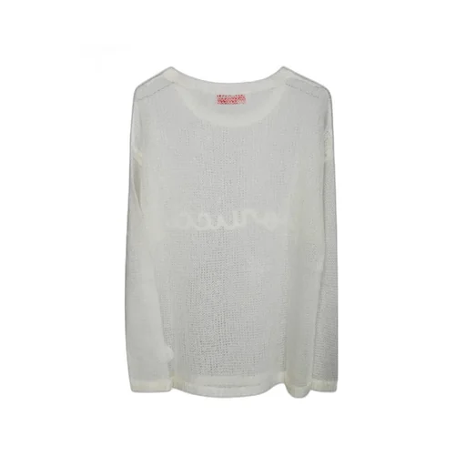 Embroidered Mesh Sweater