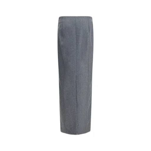 Thom Browne Grosgrain Loop Tab Zipped Pencil Skirt