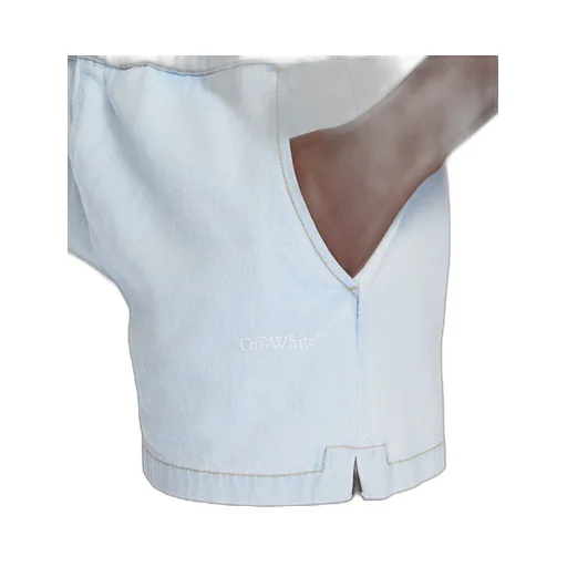Logo-Print Denim Shorts