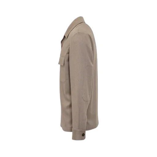 Zegna Long Sleeved Buttoned Overshirt