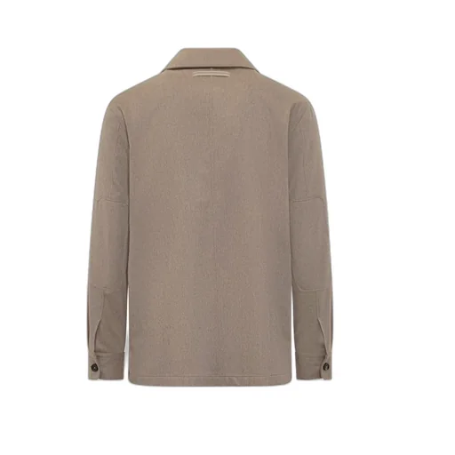 Zegna Long Sleeved Buttoned Overshirt