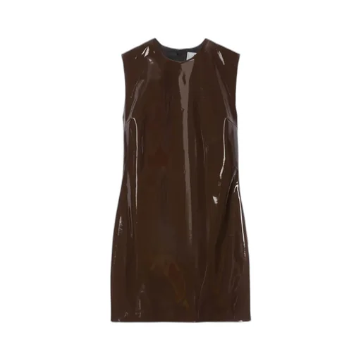 Vinyl Sleeveless Mini Dress