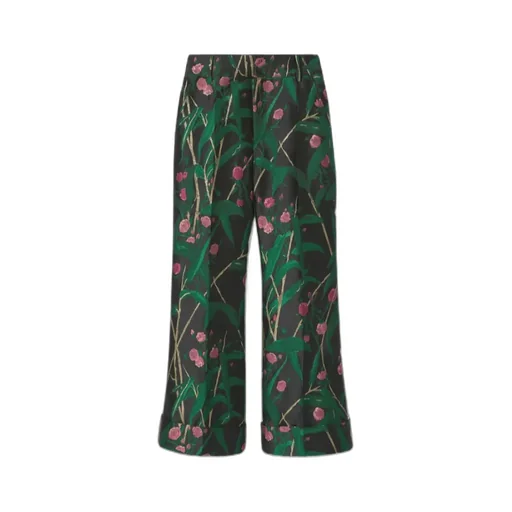 Hendrix Floral-Jacquard Trousers