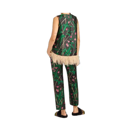Hendrix Floral-Jacquard Trousers