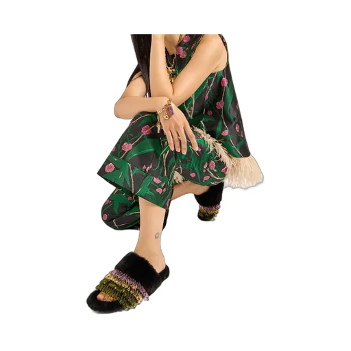 Hendrix Floral-Jacquard Trousers
