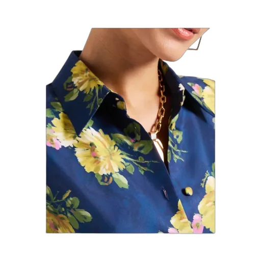 Floral Button-Fastening Shirt