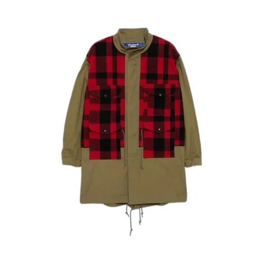 Checked Fishtail Parka