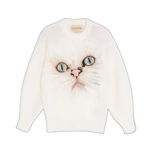 Valentino	Animal Embellished Crewneck Jumper