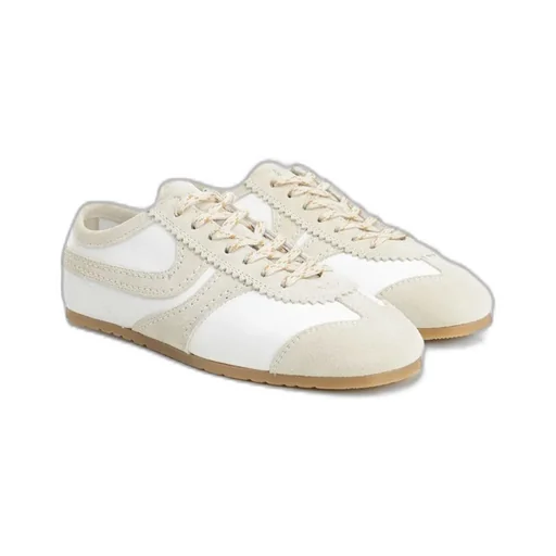 Suede-Panelled Sneakers