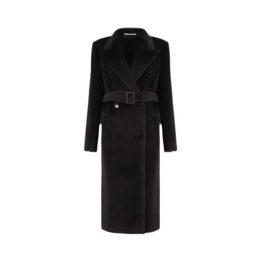 Tagliatore Double Breasted Faux Fur Coat