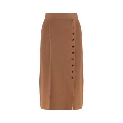 Elisabetta Franchi Button Embellished Knitted Skirt