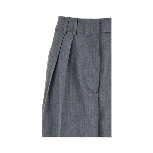 Rhe Wide Leg Pleated Trousers