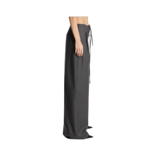 Drawstring-Waist Pleated Trousers