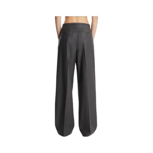 Drawstring-Waist Pleated Trousers
