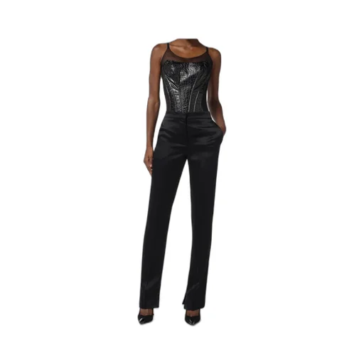 Elisabetta Franchi Slits Satin Trousers
