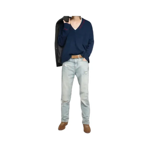Miky Embroidered V-Neck Sweater