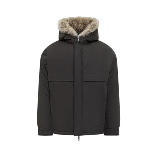 Yves Salomon Fur-Trimmed Hooded Jacket