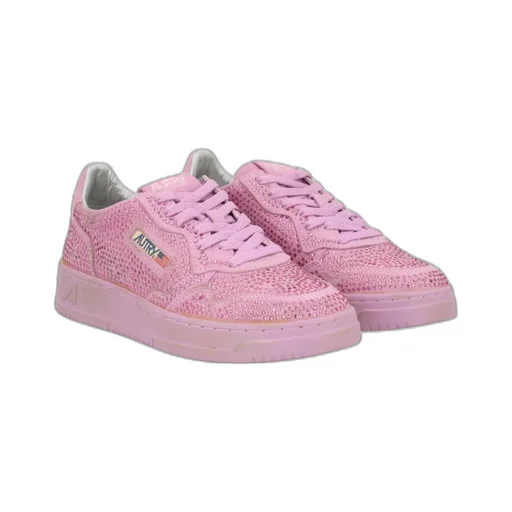 Autry Embellished Lace-Up Sneakers