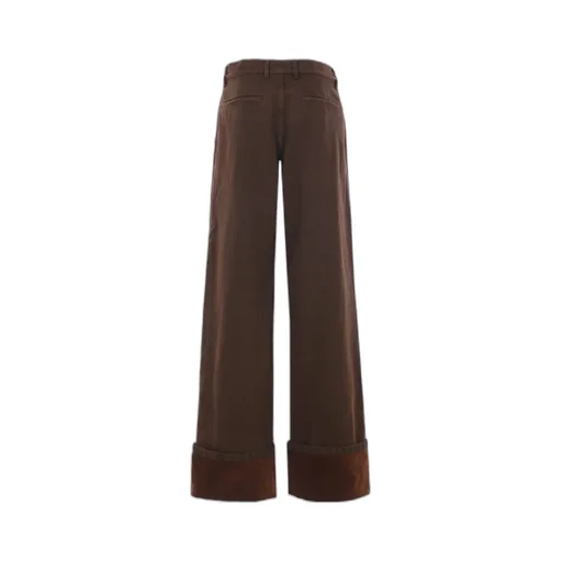 Dries Van Noten Buttoned Turn-Up Hem Jeans