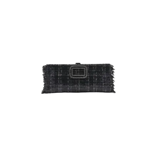 Roger Vivier Pilgrim Side Fringed Clutch Bag