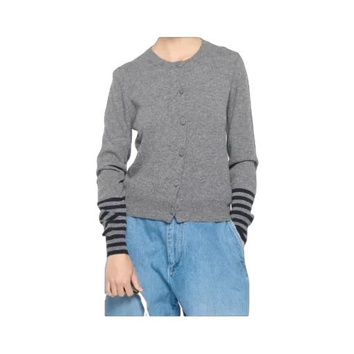 Stripe-Detail Cardigan